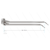 WAD - Doppel-Wandausleger - L=1600/1750mm - Anschluss Ein: 1/4" IG x Aus: 1/4" IG