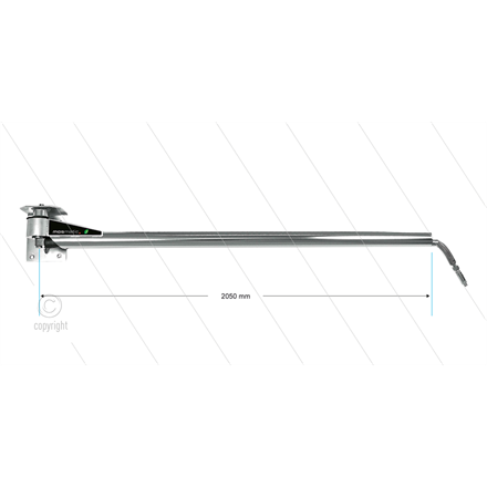 WAE - Wandausleger - L=2050mm - Anschluss Ein: 1/4" IG x Aus: 1/4" IG