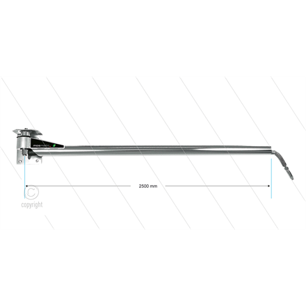 WAE - Wandausleger - L=2500mm - Anschluss Ein: 1/4" IG x Aus: 1/4" IG