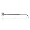 WAE - Wandausleger - L=2500mm - Anschluss Ein: 1/4" IG x Aus: 1/4" IG