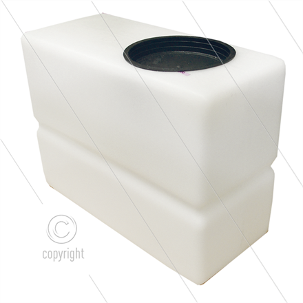 Wasserkasten - 5 Liter - Kunststoff - weiß - Inkl. Deckel - LxBxH= 300 x 130 x 225mm