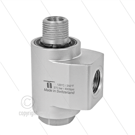 WDBL Winkeldrehgelenk - zweifach gelagert - 3/8" IG BSP x 3/8" AG BSPT konisches gewinde