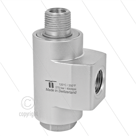 WDBS Winkeldrehgelenk - zweifach gelagert - 3/8" IG BSP x 3/8" AG BSPT konisches Gewinde