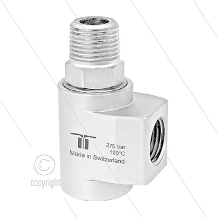 WDCL Winkeldrehgelenk - zweifach gelagert - 2 x 1/2" IG - 275 Bar - NW12 - 200 u/min