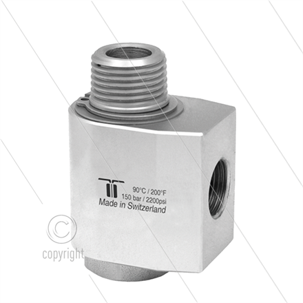 WDG Winkeldrehgelenk - einfach gelagert - 1/2" IG BSP x 1/2" AG BSPT konisches Gewinde