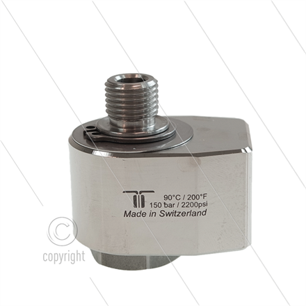WDG Winkeldrehgelenk - einfach gelagert - 1/4" IG x 1/4" AG - 150 Bar - NW7 - 30 U/min