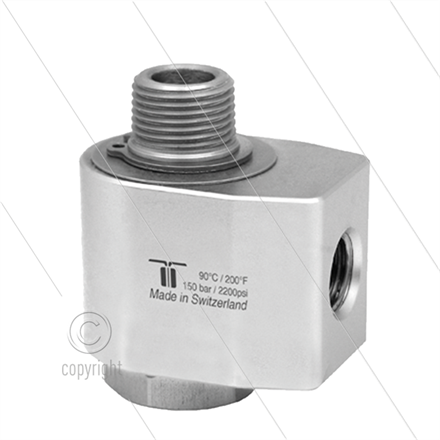 WDG Winkeldrehgelenk - einfach gelagert - 3/8" IG BSP x 3/8" AG BSPT konisches Gewinde