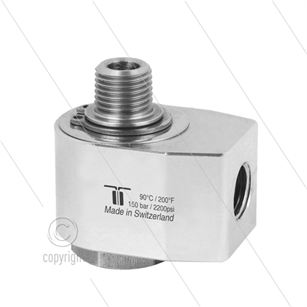 WDG Winkeldrehgelenk - einfach gelagert - 3/8" IG BSP x 3/8" AG BSPT konisches Gewinde
