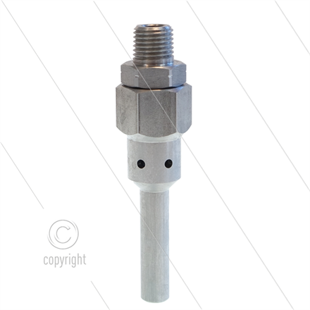 Weitsprühdüsen für EG Düse - L=95mm - ohne Düse - 1/4" NPT AG