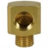 Winkel-Block 1/4"IG : 1/4"AG Messing 250 bar/150°C 19x19 mm
