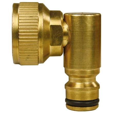 Winkel-Hahnstück 3/4"IG Messing drehbar Kompatibel mit Kunststoff-Stecksystemen