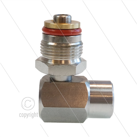 Winkeldrehgelenk - 3/8" IG x 3/4" AG - aus Edelstahl - für Modell AX-ALX - 400 bar