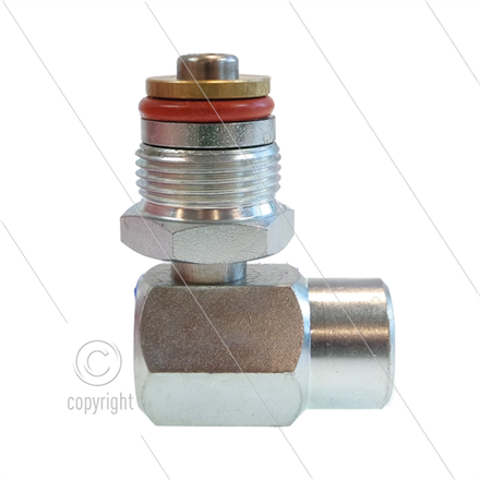 Winkeldrehgelenk - 3/8" IG x 3/4" AG - für Modell A-AL - aus Stahl - 400 bar - max 150°C