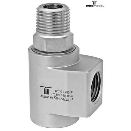 Winkeldrehgelenk-C mit Kugellager, rostfrei WDCL-12 G1/2"F G1/2"kM H=46 ø17