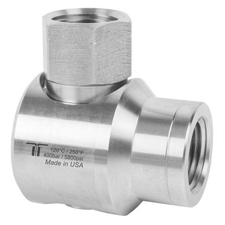Winkeldrehgelenk-E INOX - WDEI-12 1/2"NPT-F 1/2"NPT-F H=30 ø18