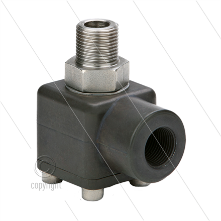 Winkeldrehgelenk WDTH10/AL - 3/8" IG x 3/8" AG - 300 bar - NW10 - max 100°C - Dichtung PTF