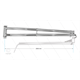 WSA - Wandschwenkausleger - L=2500mm - Anschluss Ein: 1/4" IG x Aus: M14x1,5 AG