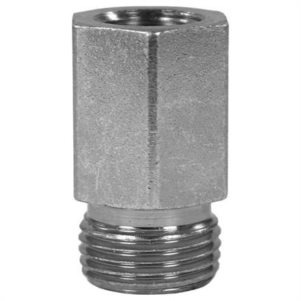 X-GAI 10L(16x1,5AG) R3/8IG Stahl verzinkt  Gerader Aufschraubstutzen