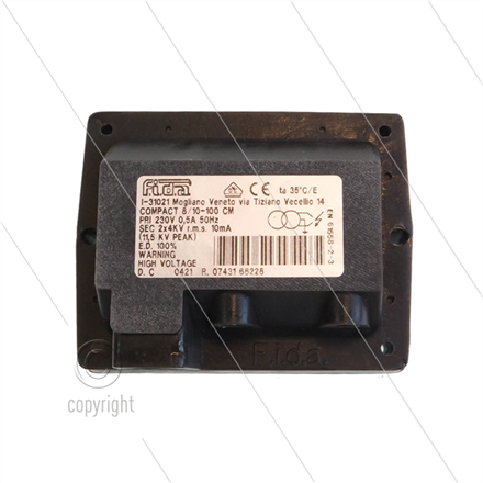 Zündtrafo FIDA Compact 8/10-100 - ohne Kabel - Primair: 230V