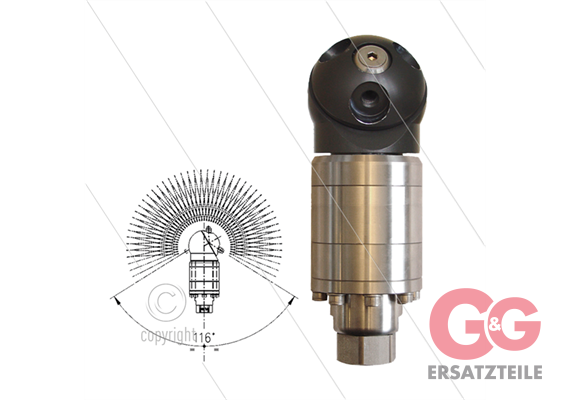 A42-R2 - selbstdrehender Tankreiniger - 40 bis 140 Bar - 20