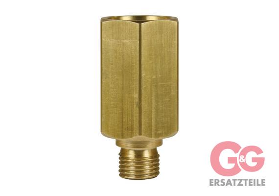 ADAPTER 1/4" MALE: KNURLED THREAD FEMALE