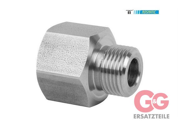 Adaptor stainless with sieve VER-S G1/2"F G1/2"M