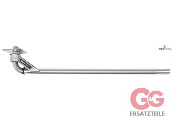 Airsystem-ceiling-boom 1600 ss-polished (top inlet) LU-2"Do 1600 MOS in(oben)+out=ø50