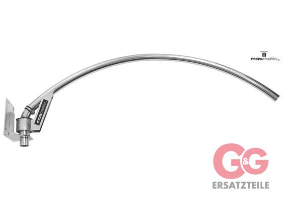 Airsystem wall boom, stainless steel LU-2" L=1700 R=1200 MOS in+out=ø50