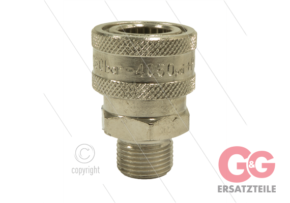 ARS250 - Kupplung - Messing - 250 Bar - 3/8" AG
