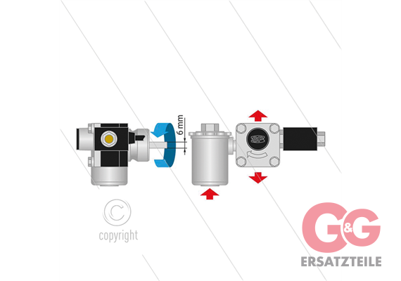 Automatischer schlauchaufroller- verstellbar - 1/2" - Edelst