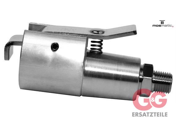 Brush holder with snap-lock, stainless LAZ G1/4"kM ø22