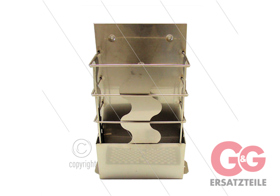 Bürstenbehälter Edelstahl offenes Modell - Boden- oder Wandm