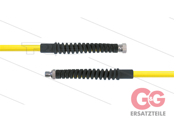 Carwash Titan-Slide Schlauch gelb DN06 - 4,5m - 3/8" DKR x 3