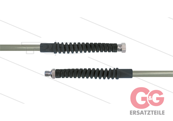 Carwash Titan-Slide Schlauch grau DN06 - 3,5m - 1/4" DKR x 1