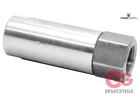 Check valve approx. 1 bar, stainless RSV G1/4"F G1/4"F