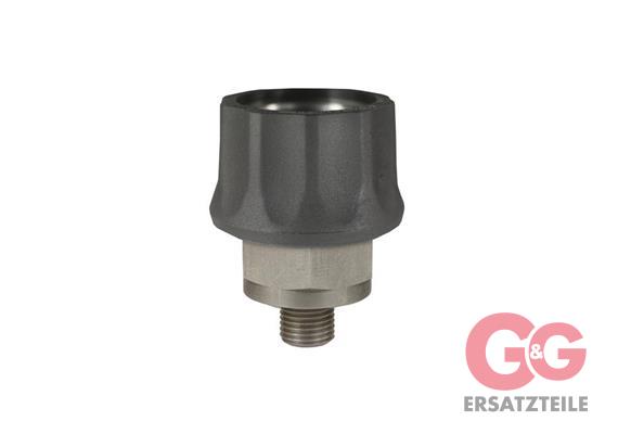 COUPLING ST 1/4M 600 BAR BLACK