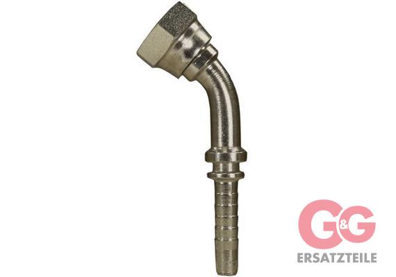 CRIMP ANGLE NIPPLE 45° M18X1,5F NW 10 SS