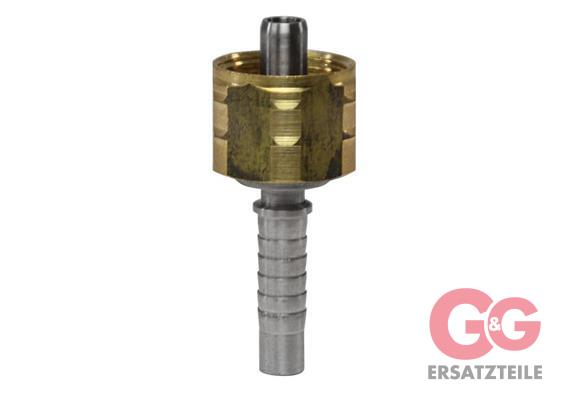 CRIMP NIPPLE M22X1,5 BRASS DN 08 SS