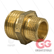 Doppelnippel reduziert - messing - 1/2" AG x 3/4" AG | Bild 2