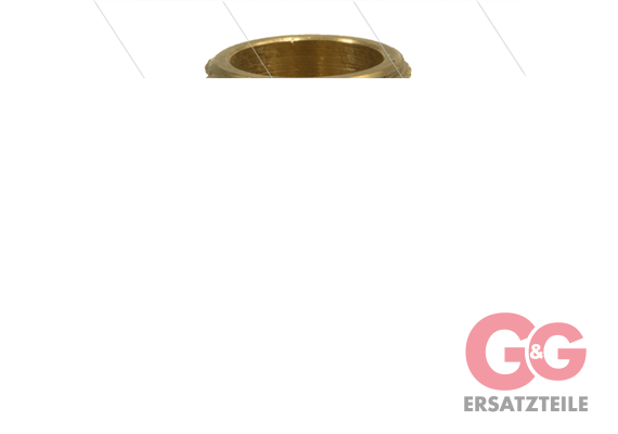 Doppelnippel reduziert - messing - 3/8" AG x 1/2" AG