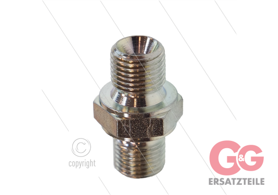 Doppelnippel - Stahl - 2 x 1/8" AG - BSP