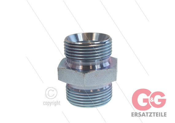 Doppelnippel - Stahl - 2 x 1" AG - BSP