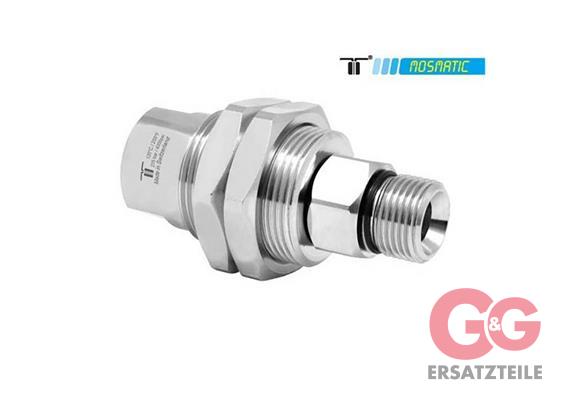 Drehgelenk m.Schottgewinde, rostfrei - DGGI-09 G3/8"F M12x1-M M28