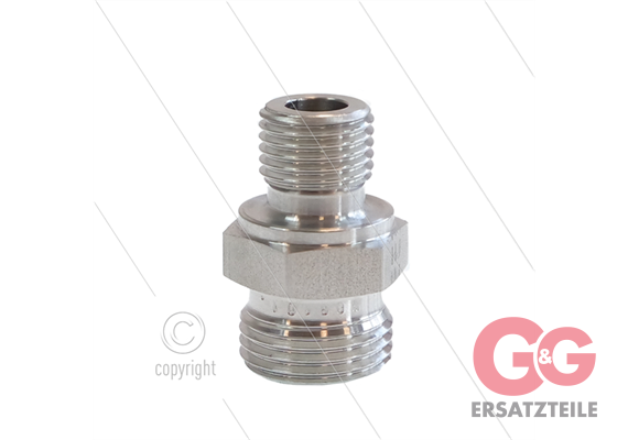 Drehmuffe Edelstahl Drehbar- 50mm inklusive Schlauchklemme