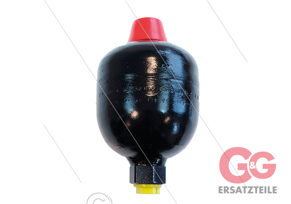 Druckspeicher 0,32 Ltr - 210 Bar - 1/2" IG - NPT - Gasdruck (Stickstoff): 40 Bar