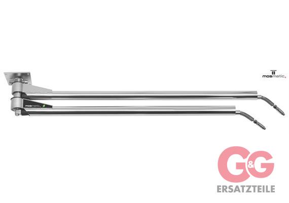 Dual-ceiling-boom-P 1450/1600 stainless-steel-polished DDPos 2M.MOS in:... out:...