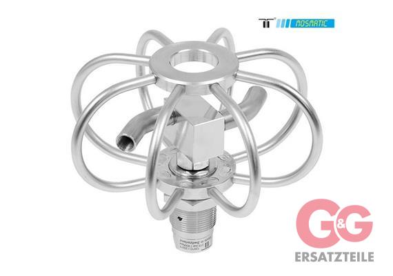 Duct-cleaner TC/stainless TYR-2f ø600 G3/8"F 2x1/8"NPT-F