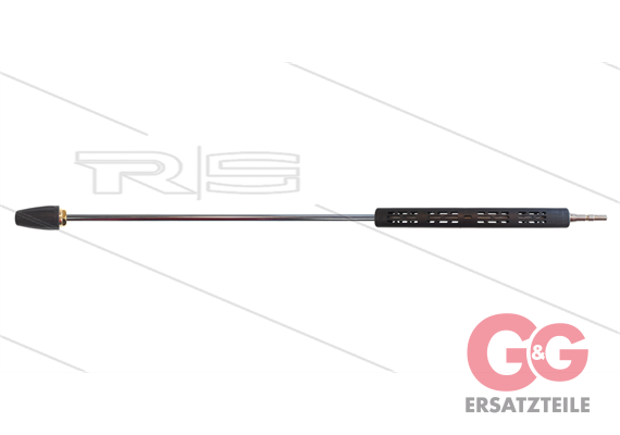 Düsenrohr VA 1000mm mit TN255 Rotordüse 050 - Isohalbschalen