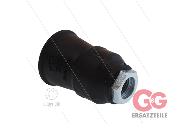 Düsenschutz 1/4" IG - Stahl - Gummi - schwarz - für MT-Lanze