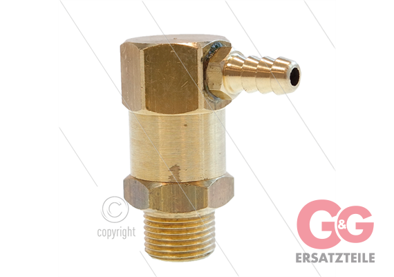 ES1 - Anlaufventil - max 280 Bar - 30 l/min - max 80°C - 3/8" AG- 1/4" (8mm) Schlauchtülle